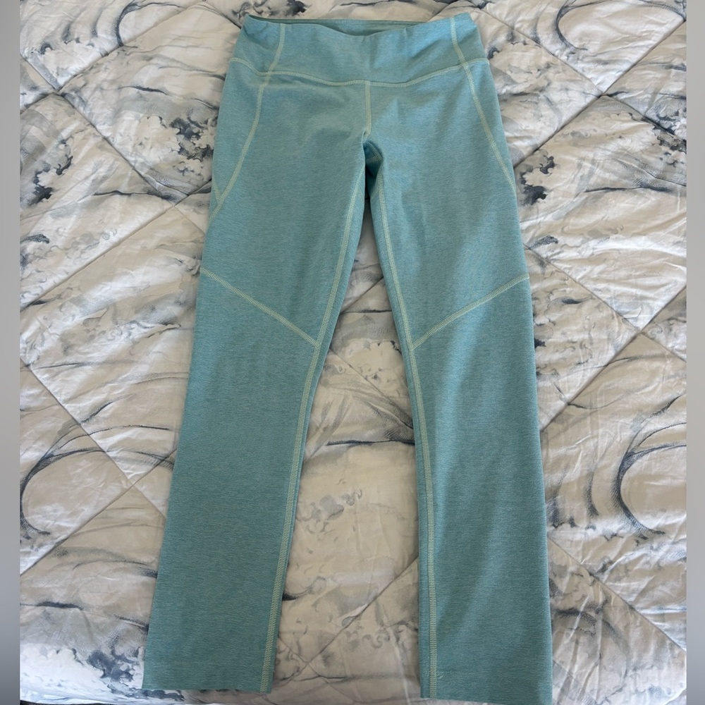 Outdoor Voices 3/4 Warm Up Activewear Capri Leggings Pool Blue Womens Size S